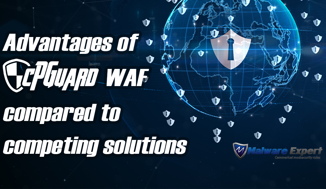 What are the advantages of cPGuard WAF compared to competing solutions?