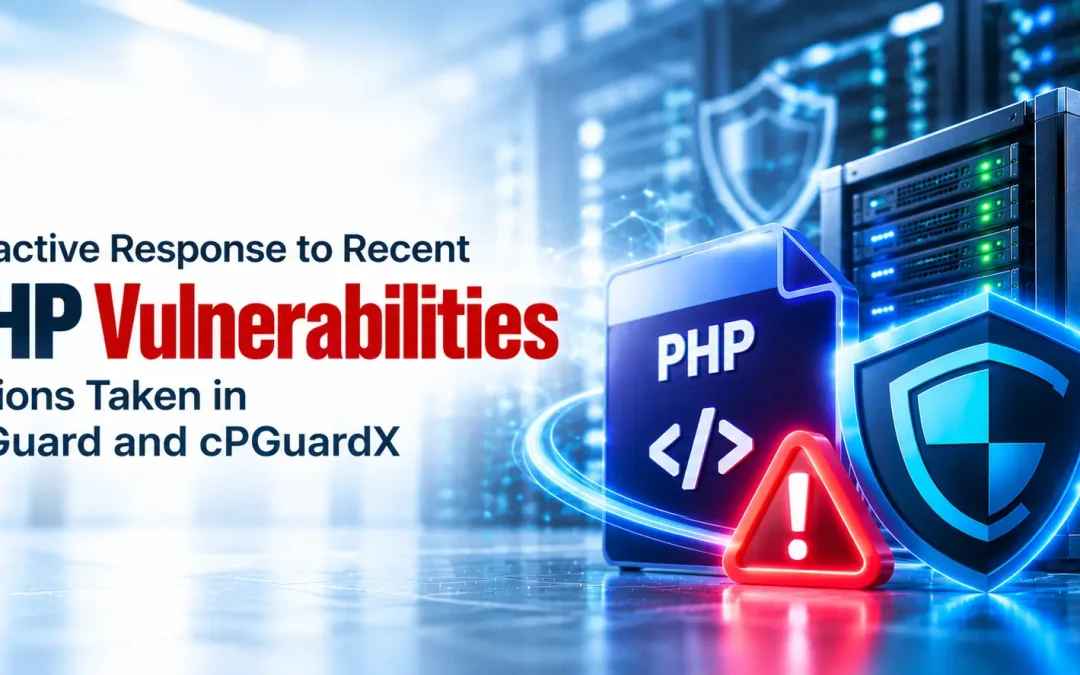 Proactive response to recent PHP vulnerabilities: Actions taken in cPGuard and cPGuard X